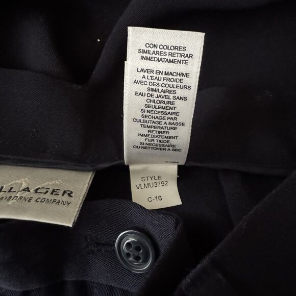 Villager Liz Claiborne Slacks Navy Blue Career Suit Essentials Pants sz 6 New - Picture 5 of 7